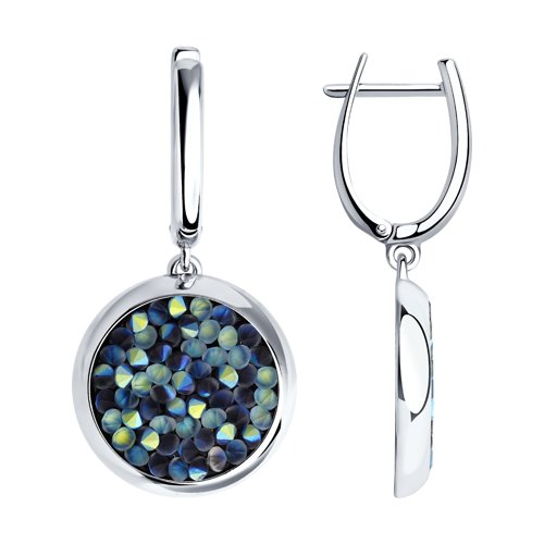 

Серьги женские из серебра SOKOLOV 94022685, фианит, 94022685