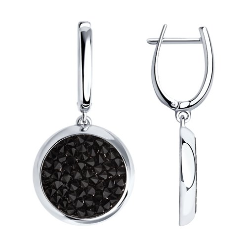 

Серьги женские из серебра SOKOLOV 94022683, фианит, 94022683