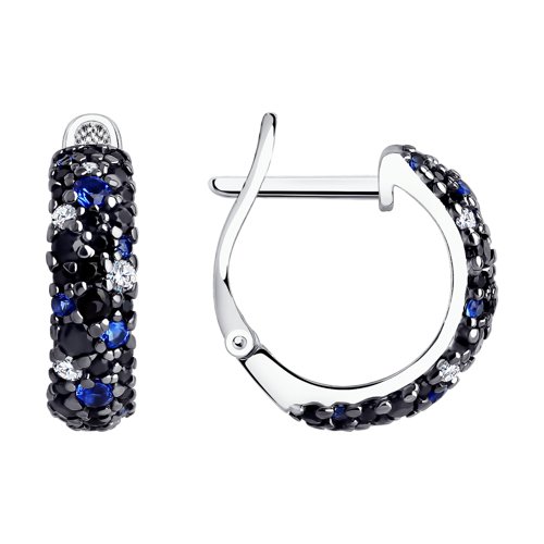 

Серьги из серебра SOKOLOV 94022665, фианит, 94022665