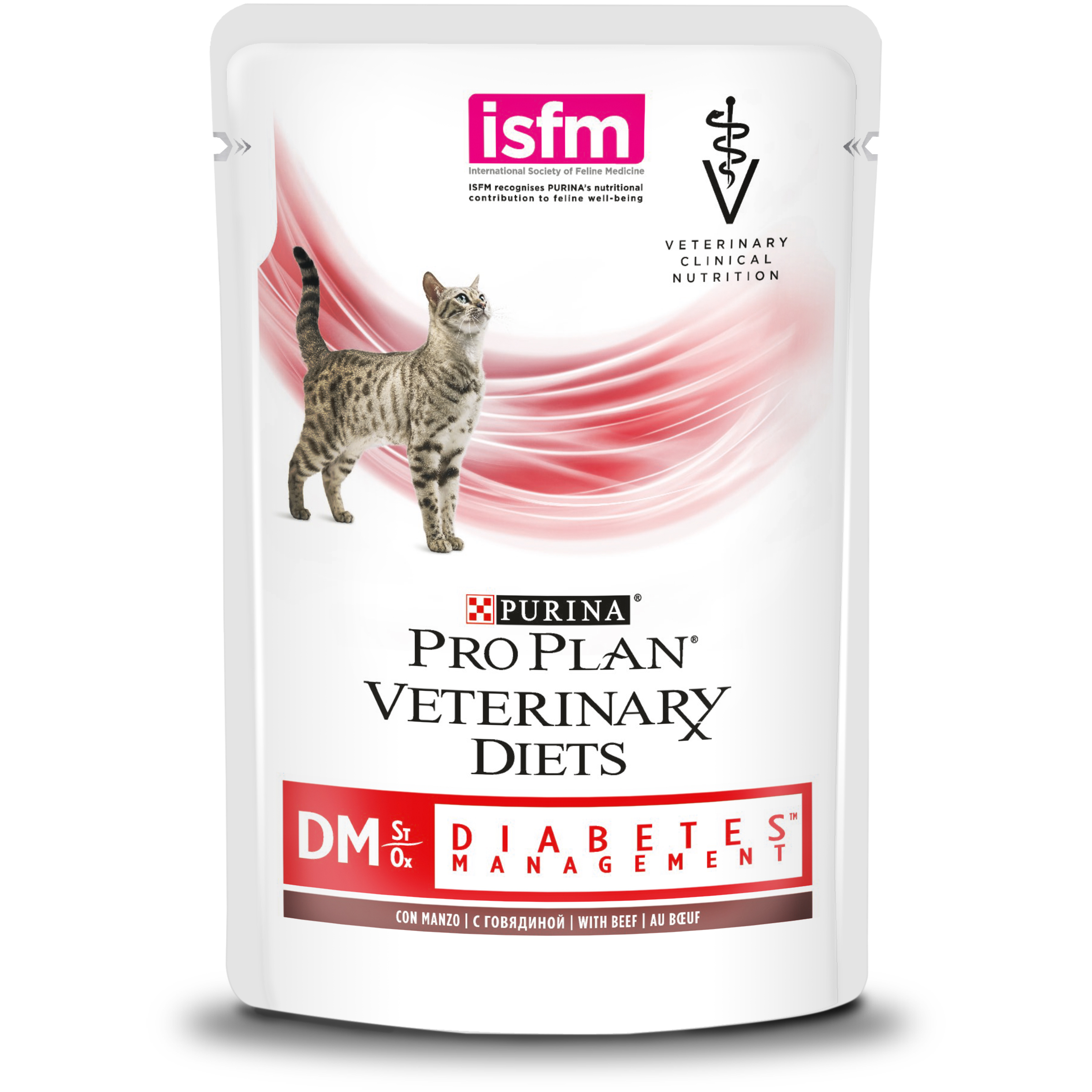 

Влажный корм для кошек Pro Plan Veterinary Diets, говядина 12шт по 85г, DM Diabetes Management