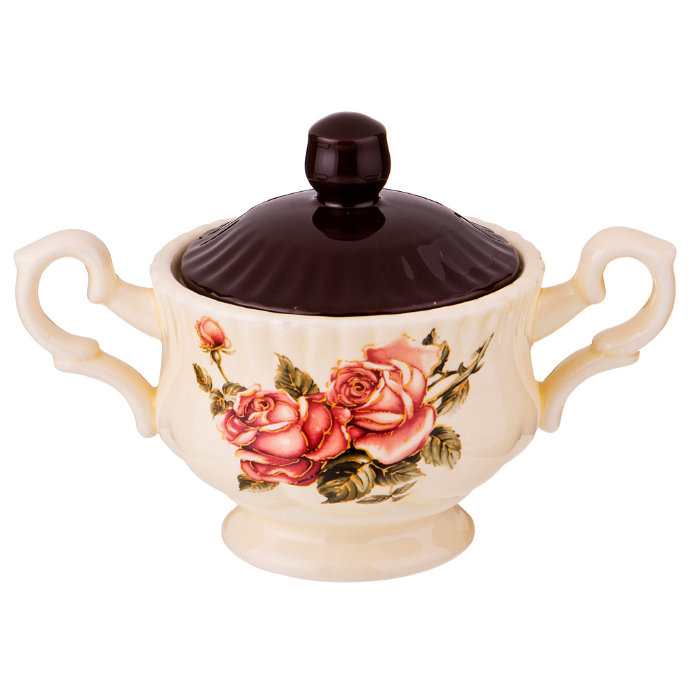 

Сахарница Agness Корейская Роза (400 мл), Бежевый