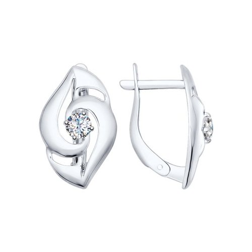 

Серьги из серебра SOKOLOV 94022324, фианит, 94022324