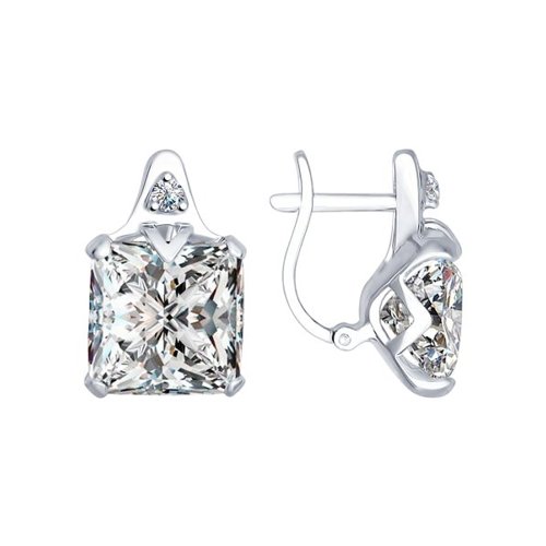 

Серьги из серебра SOKOLOV 94022280, фианит, 94022280