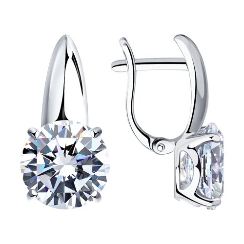 

Серьги из серебра SOKOLOV 94022274, фианит, 94022274