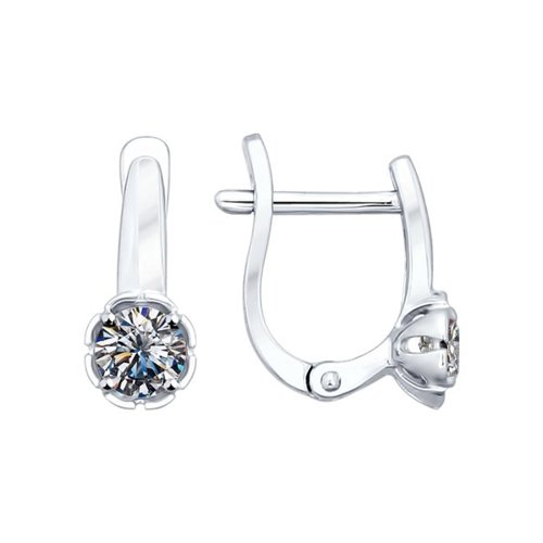 

Серьги из серебра SOKOLOV 94021958, фианит, 94021958