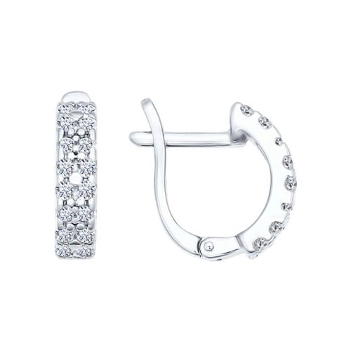 

Серьги из серебра SOKOLOV 94021916, фианит, 94021916