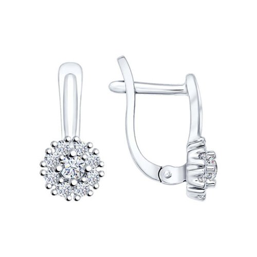 

Серьги из серебра SOKOLOV 94021908, фианит, 94021908