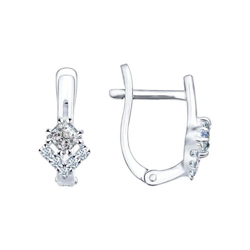 

Серьги из серебра SOKOLOV 94021752, фианит, 94021752