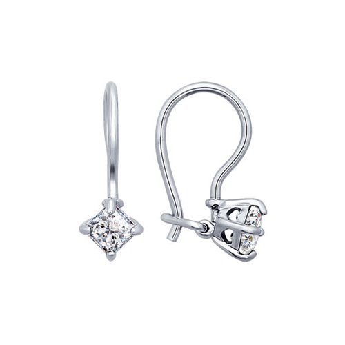 

Серьги из серебра SOKOLOV 94020581, фианит, 94020581