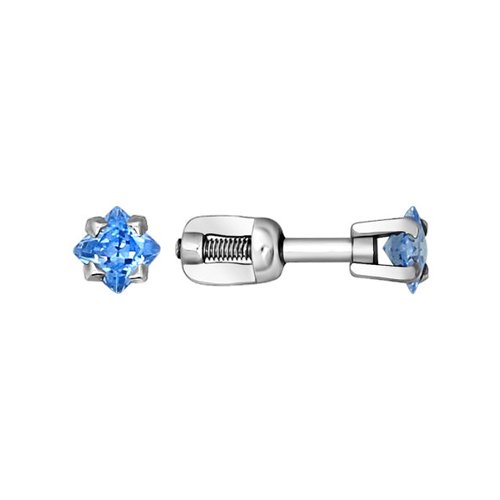 

Серьги пусеты из серебра SOKOLOV 94020125, фианит, 94020125
