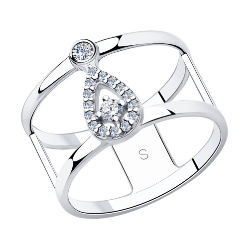 

Кольцо из серебра р. 17 SOKOLOV 94013051, фианит, 94013051