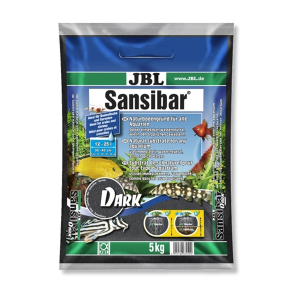 JBL Sansibar Dark - Декоративный грунт для аквариума, темный, 5 кг