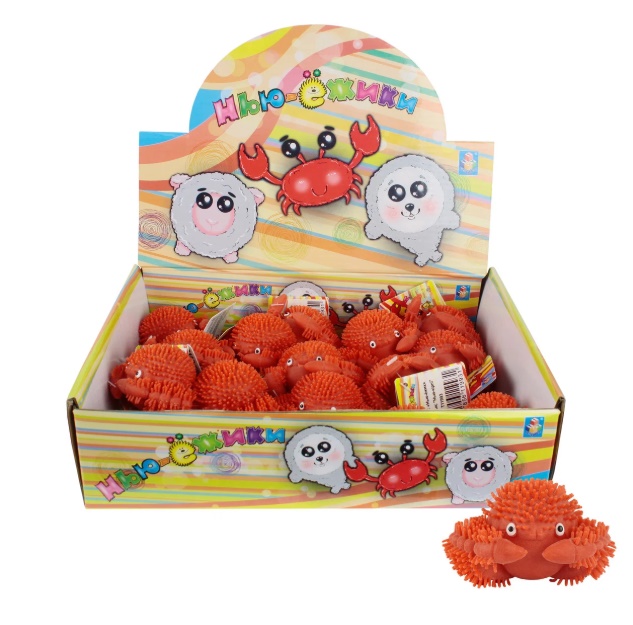 

Игрушка-антистресс 1 TOY Нью-Ежик, Краб Т11993