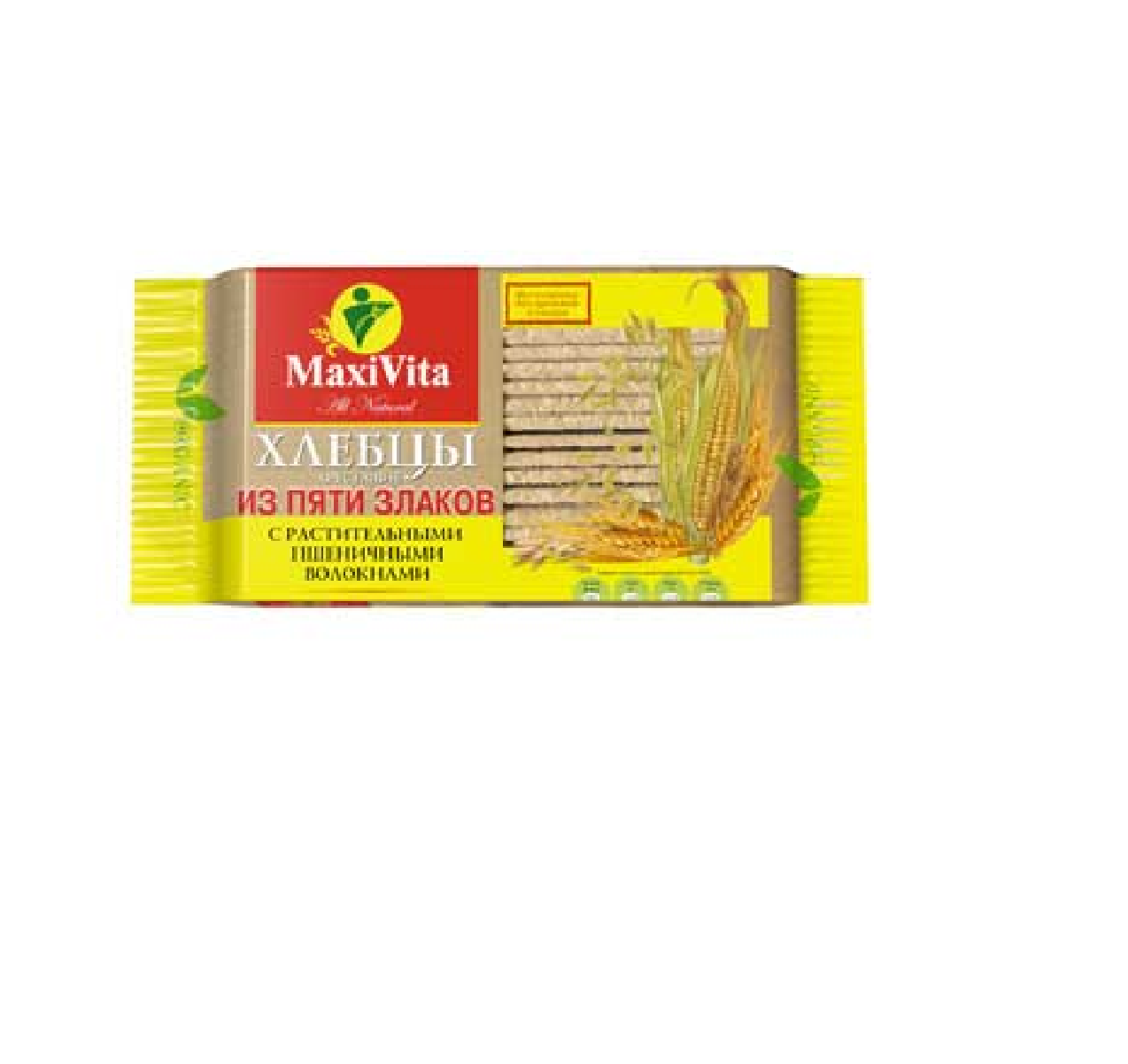 

Хлебцы хрустящие Maxi Vita 5 пшеничные волокна 120 г, Maxi Vita