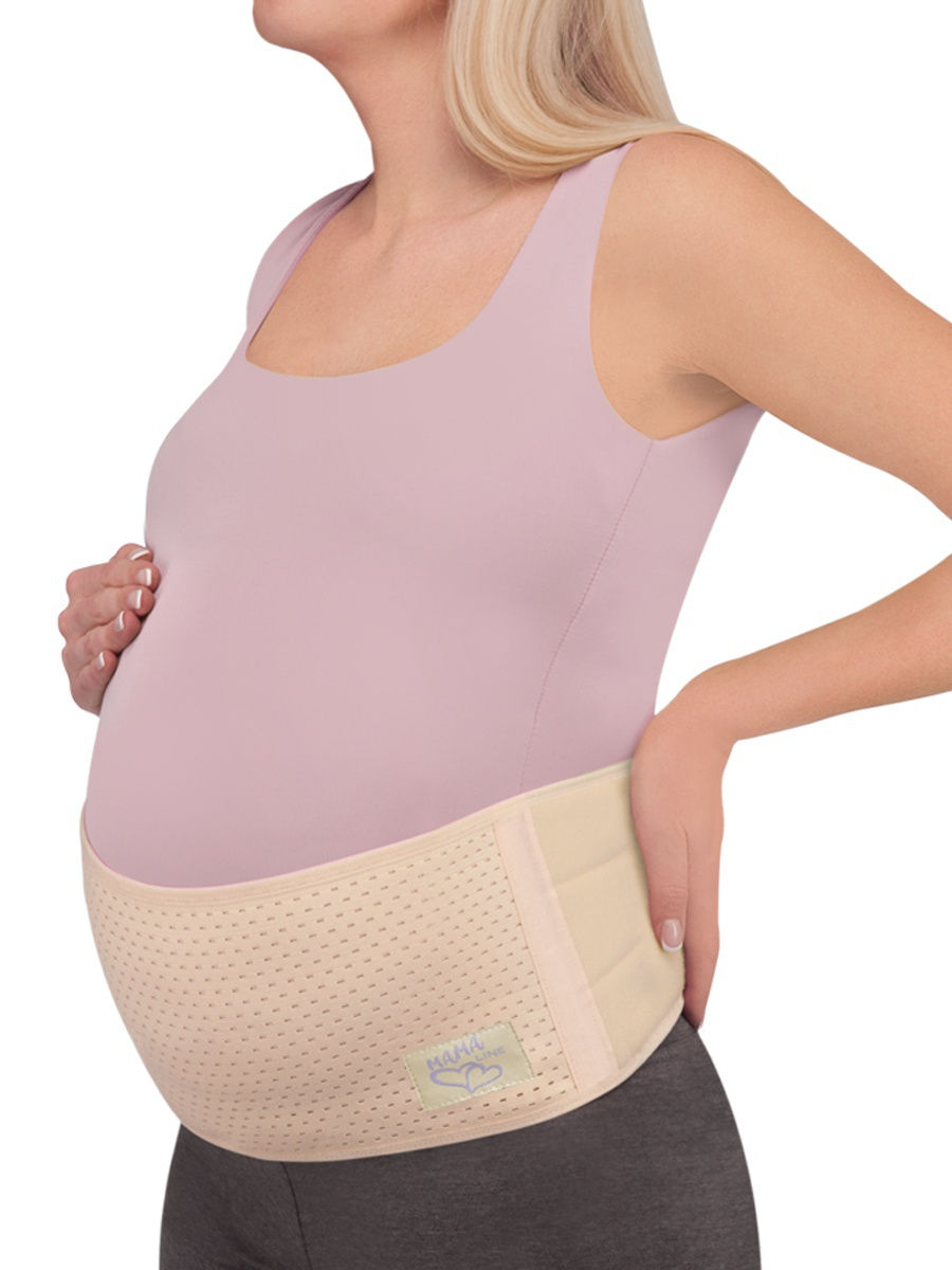 Бандаж для беременных дородовой 15 см Интерлин MamaLine MS B-1218 S-M бежевый