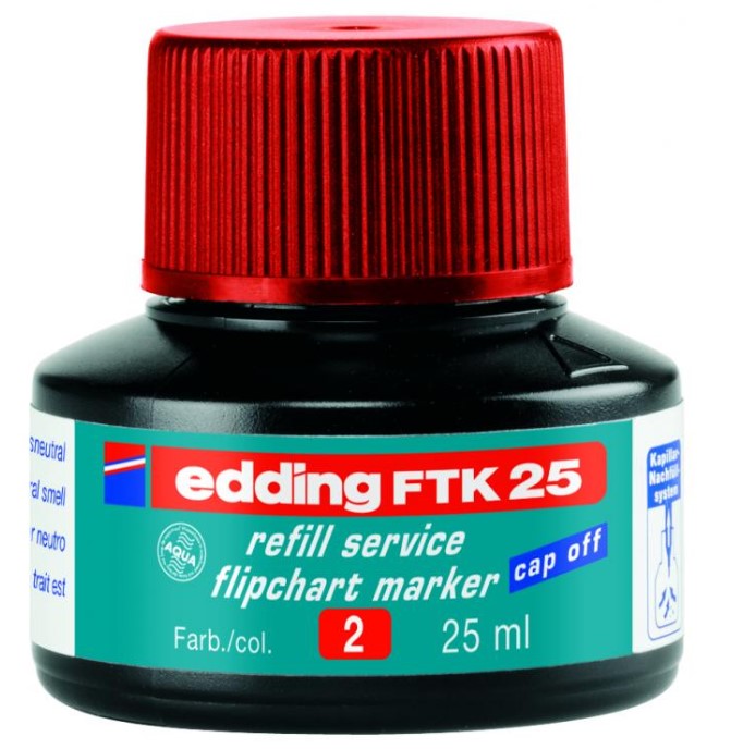 

Чернила Edding E-FTK25#2 пластиковый флакон красные 1шт