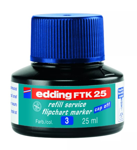 

Чернила Edding E-FTK25#3 пластиковый флакон синие 1шт