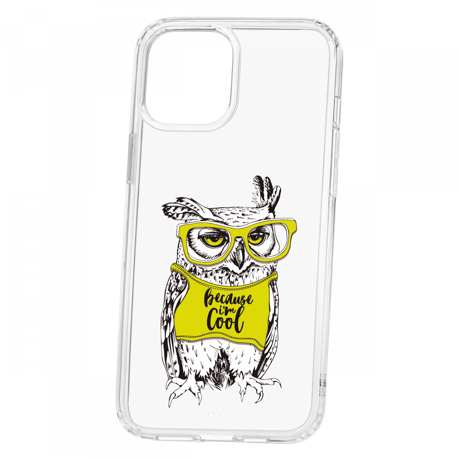 фото Чехол накладка для телефона ip 12 pro max kruche print сова в очках кruче