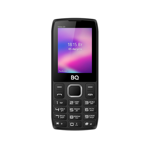 фото Мобильный телефон bq 2400l voice 20 dark/grey