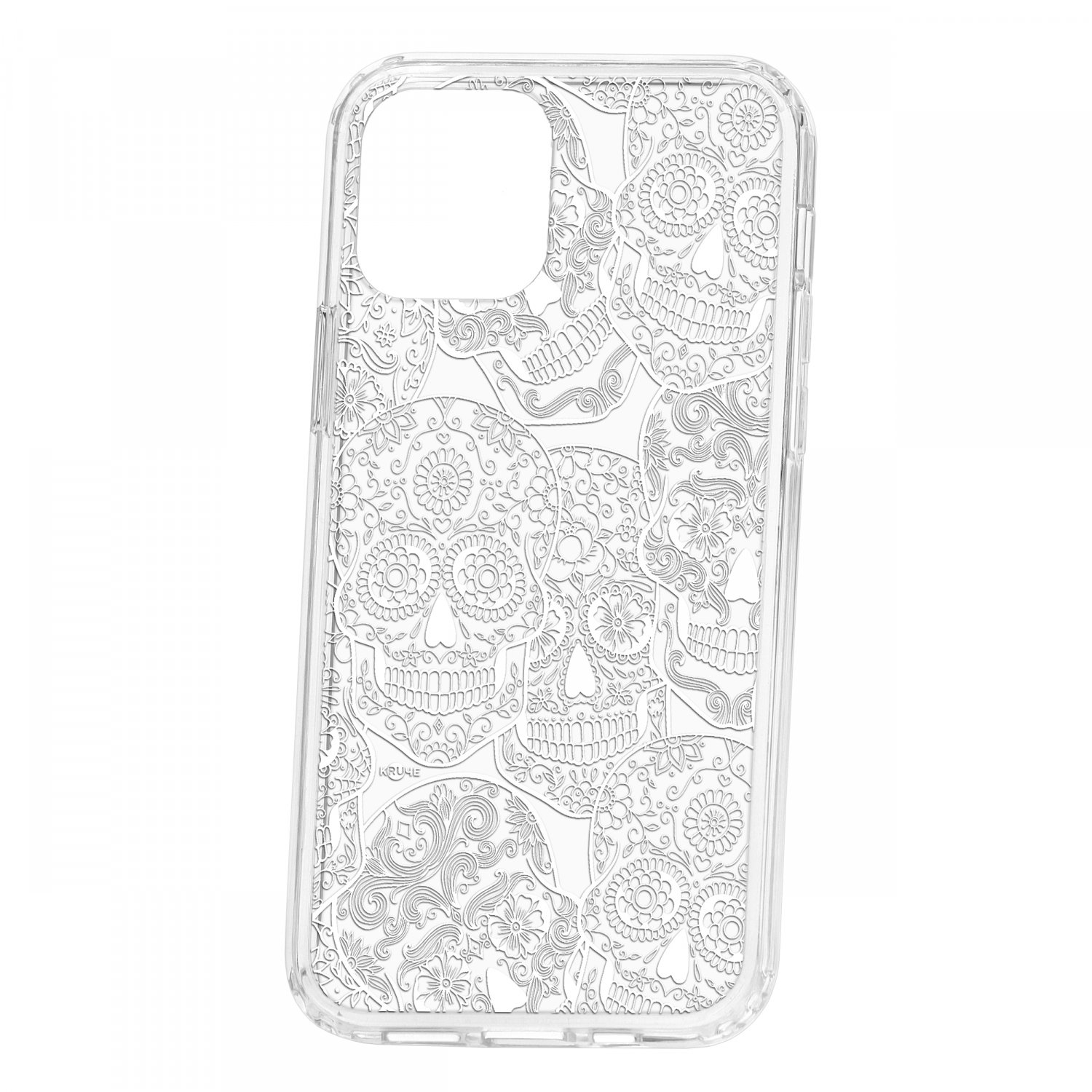 фото Чехол накладка для телефона ip 12 kruche print skull white кruче