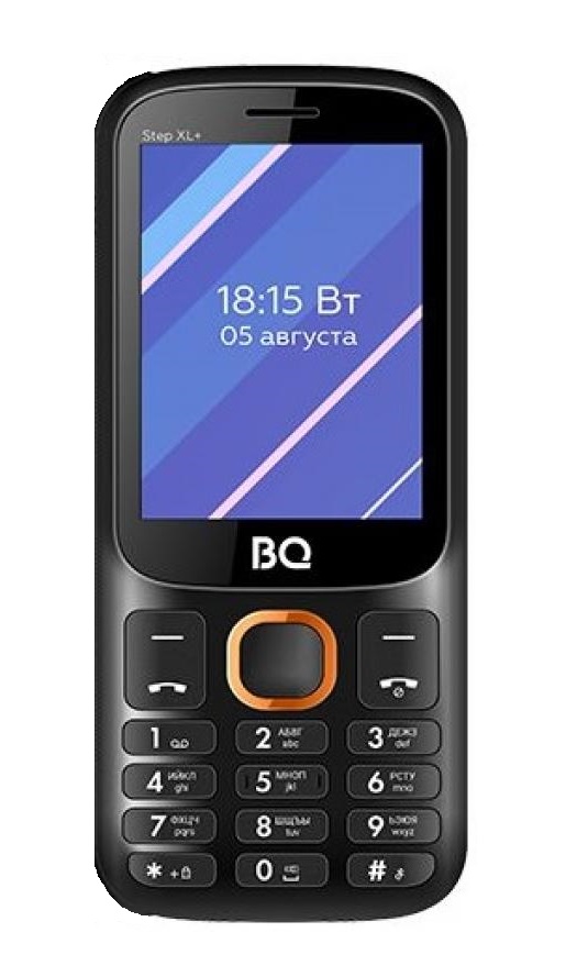 фото Мобильный телефон bq 2820 step xl+ black/orange