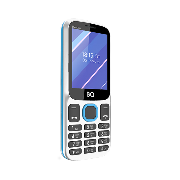 фото Мобильный телефон bq 2820 step xl+ white/blue