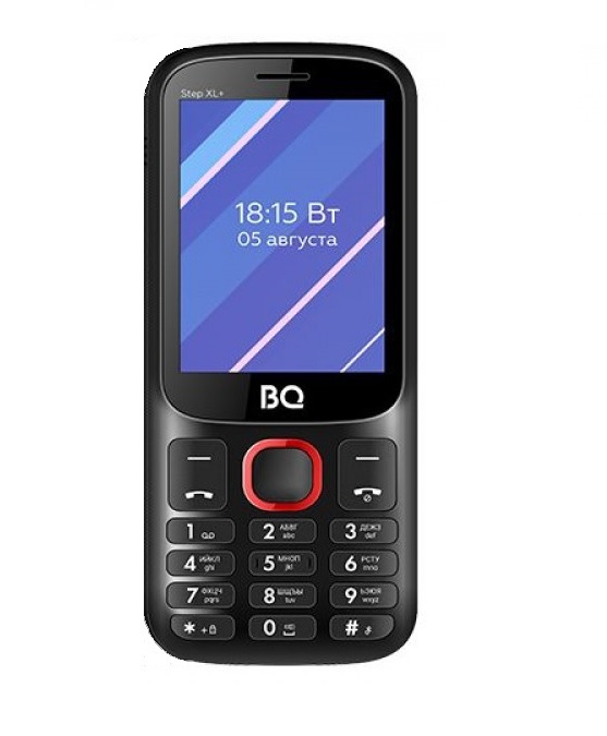 фото Мобильный телефон bq 2820 step xl+ black/red