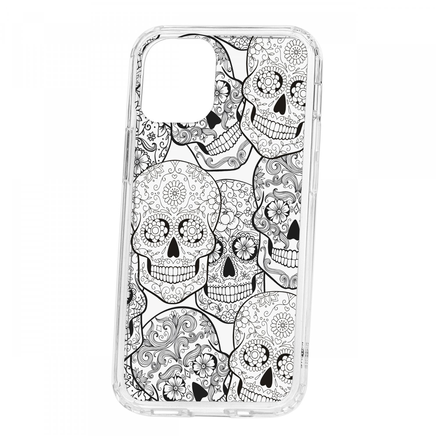 фото Чехол накладка для телефона ip 12 mini kruche print skull black кruче