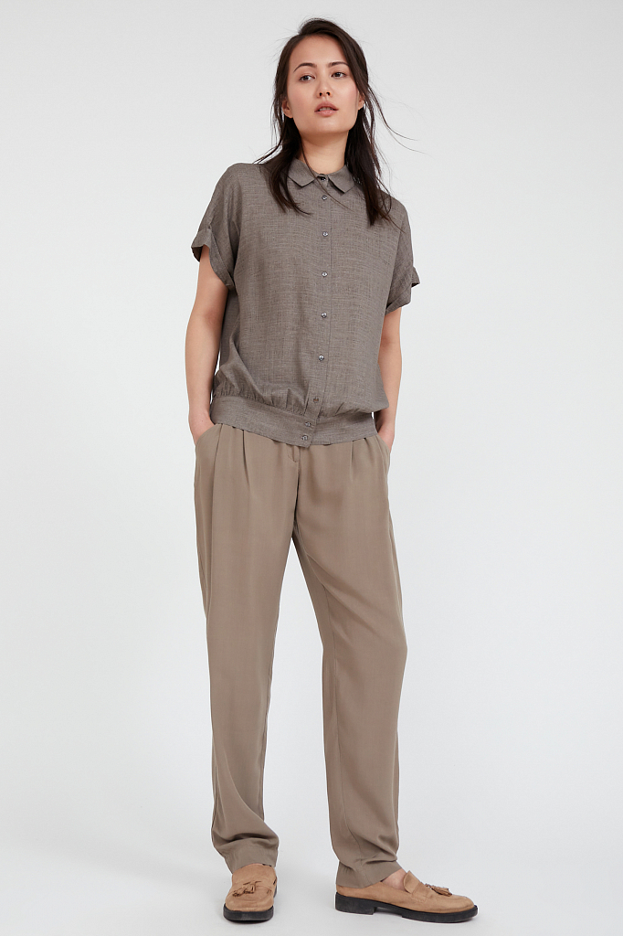 

Брюки женские Finn Flare S20-11099 серые L, S20-11099