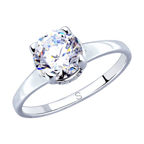 фото Кольцо женское sokolov из серебра с фианитами 94012811 р.20