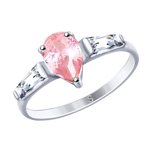 

Кольцо из серебра с фианитом р. 17.5 SOKOLOV 94012746, 94012746