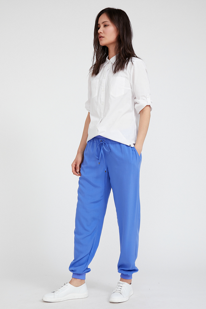 

Брюки женские Finn Flare S20-110138 синие XXL, S20-110138