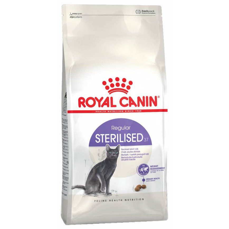 фото Сухой корм для кошек royal canin sterilised 37, для стерилизованных, 0,4кг