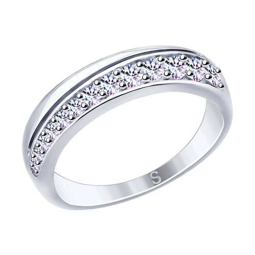 

Кольцо из серебра р. 19 SOKOLOV 94012611, фианит, 94012611