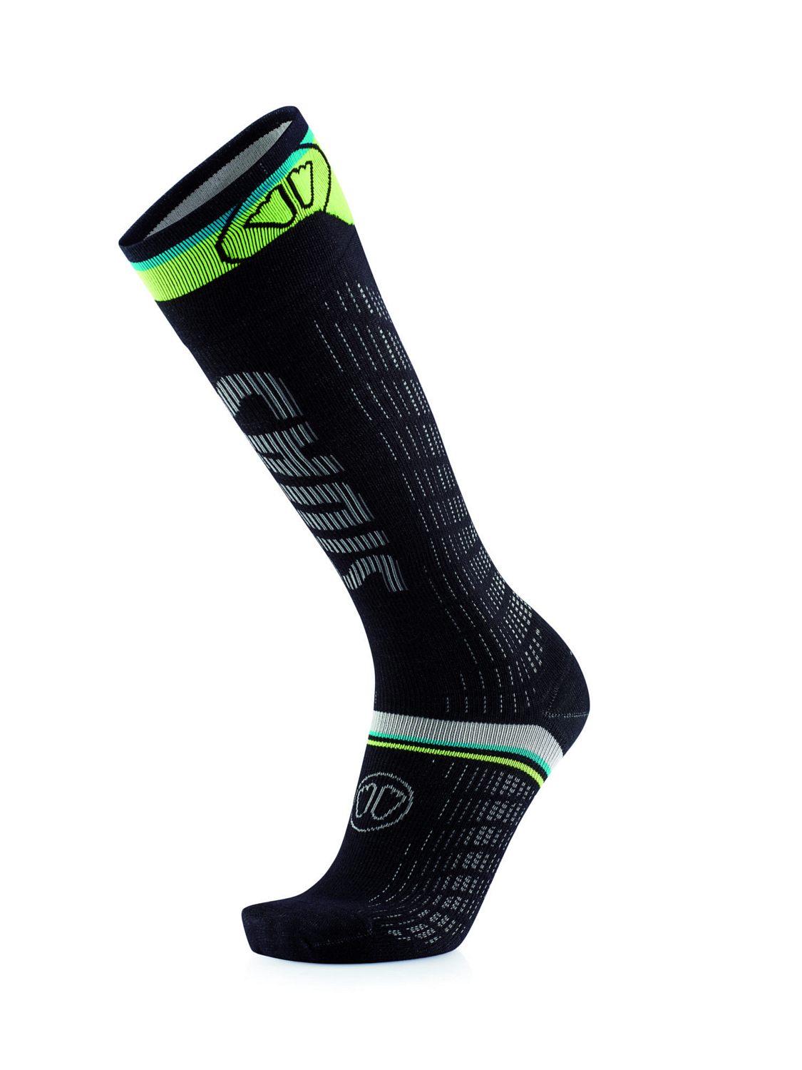 Носки Sidas 2023-24 Ski Ultrafit Race Socks Black Yellow (Eur:40-41)