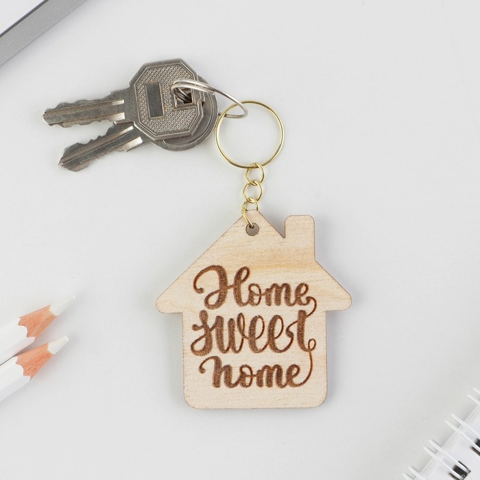 

Брелок деревянный оберег "Home sweet home" 5 х 5 см, Семейные традиции
