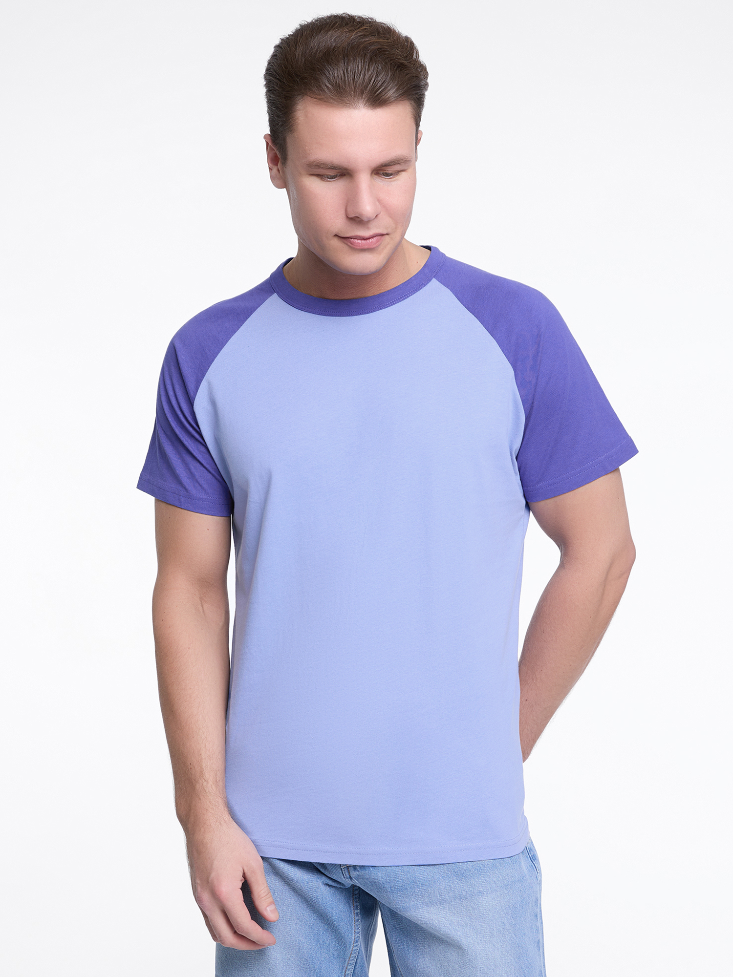 

Футболка мужская oodji 5L623000M фиолетовая 2XL, Фиолетовый, 5L623000M