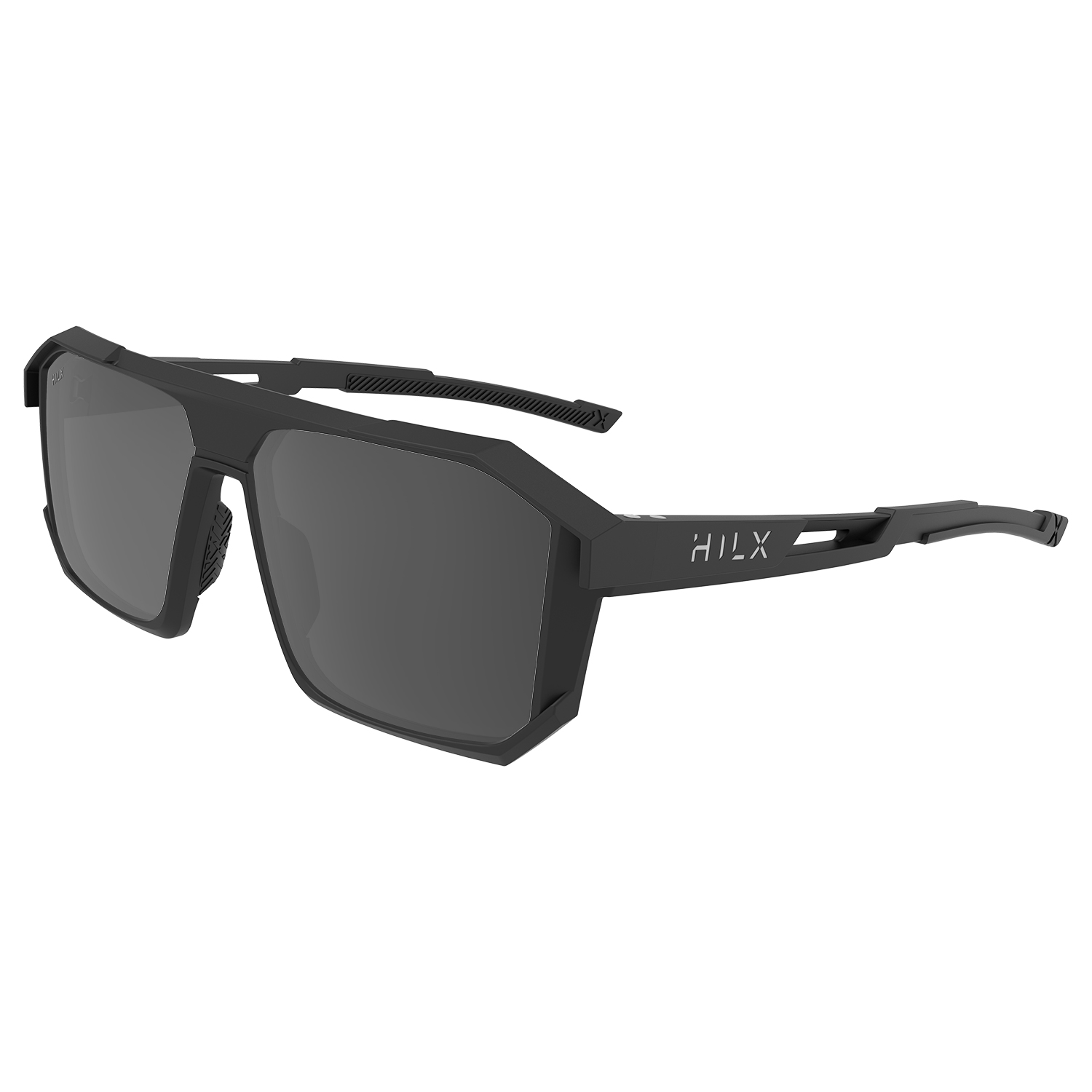 Солнцезащитные очки унисекс HILX Juggernaut matt solid black/black polarized lens