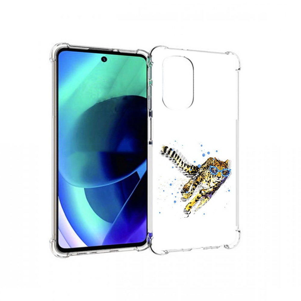 

Чехол MyPads Tocco для Motorola Moto G51 гепард в очках (PT227078.365.287), Прозрачный, Tocco
