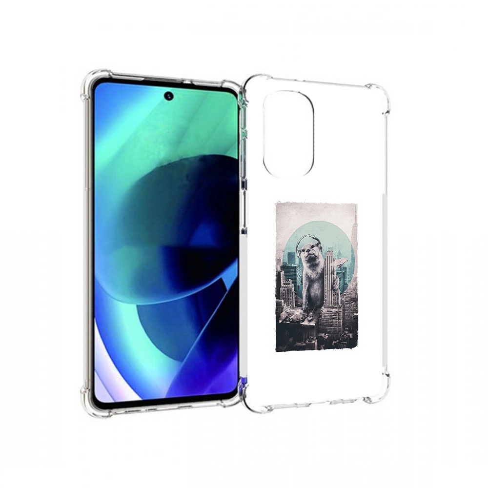 

Чехол MyPads Tocco для Motorola Moto G51 выдра в городе (PT227078.365.283), Прозрачный, Tocco