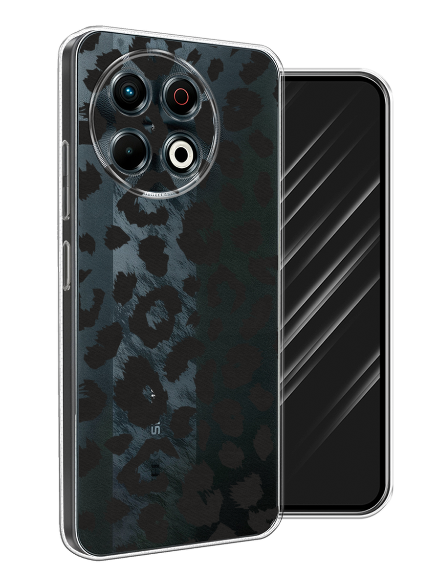 

Чехол Awog на Tecno Spark 30 Pro "Окрас леопарда фон", Черный, 309850-1