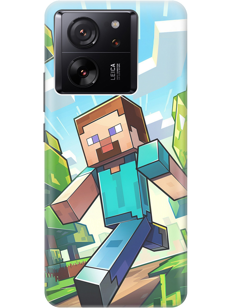 

Силиконовый чехол на Xiaomi 13T / 13T Pro с принтом "Майнкрафт", Прозрачный;голубой;зеленый, 776584871