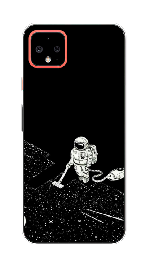 

Чехол Awog на Google Pixel 4 XL "Космонавт с пылесосом", Разноцветный, 270550-4