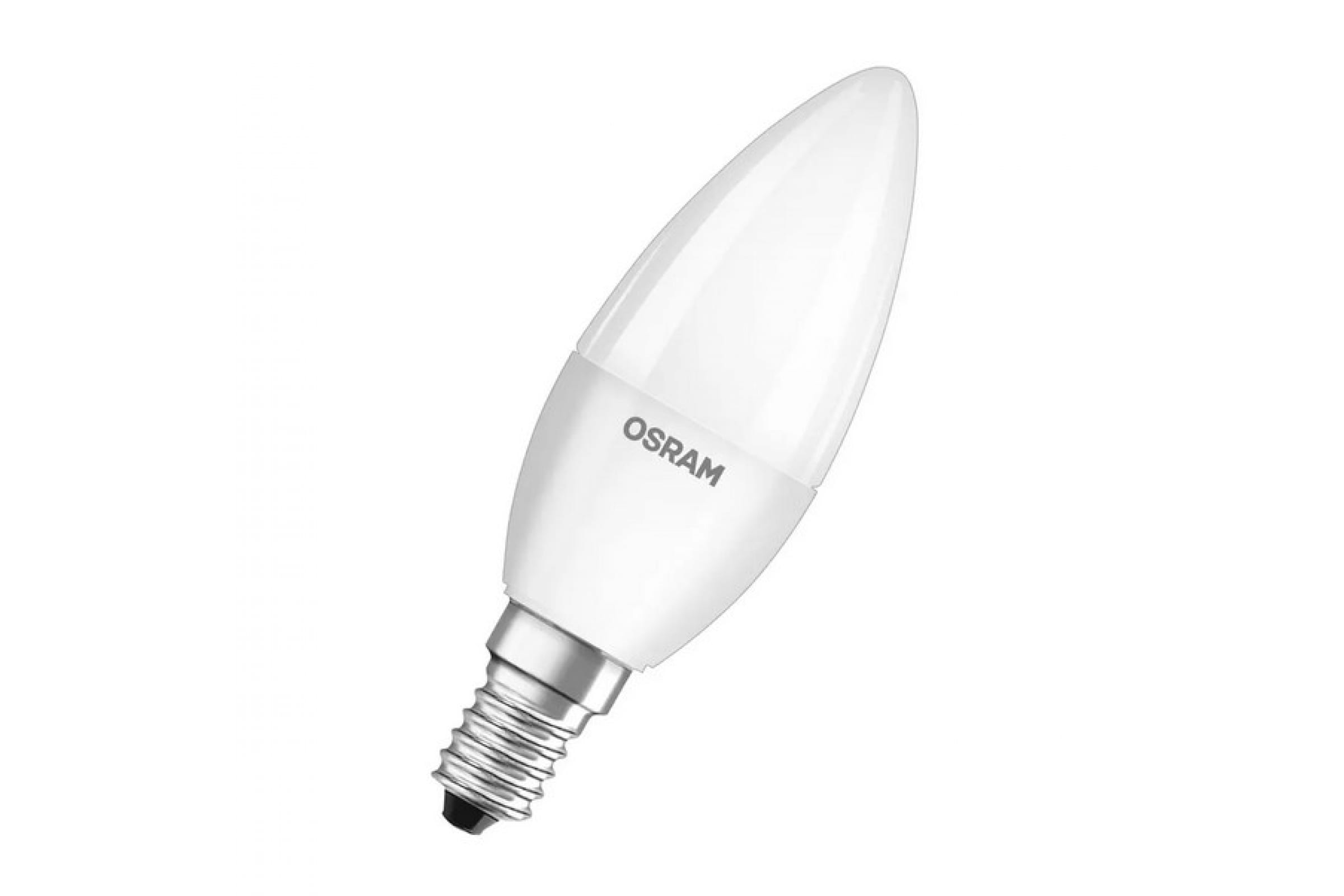 

Osram Светодиодная лампа LED STAR B Свеча 6.5Вт E27 600 Лм 6500 К 4058075467668