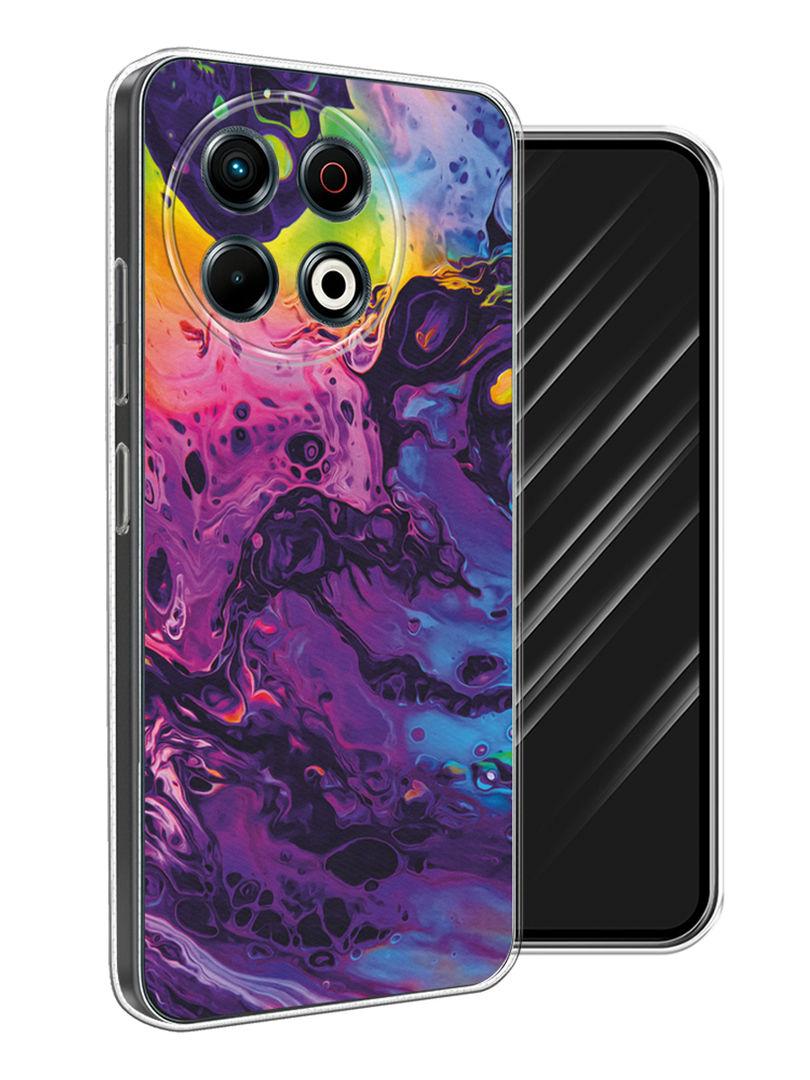 

Чехол Awog на Tecno Spark 30 Pro "ACID fluid", Бордовый, 309850-1