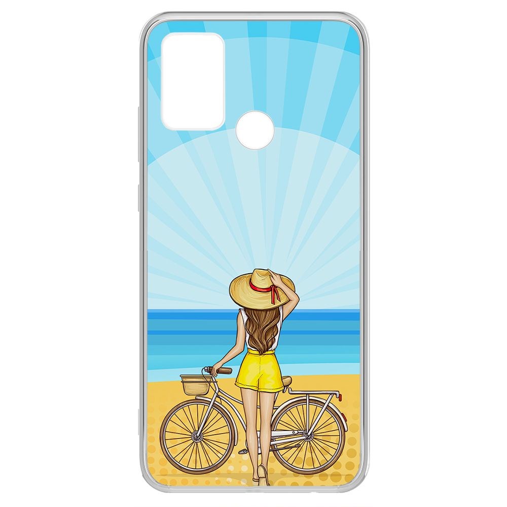 

Чехол-накладка Krutoff Clear Case Шорты женские для Honor Play 9A