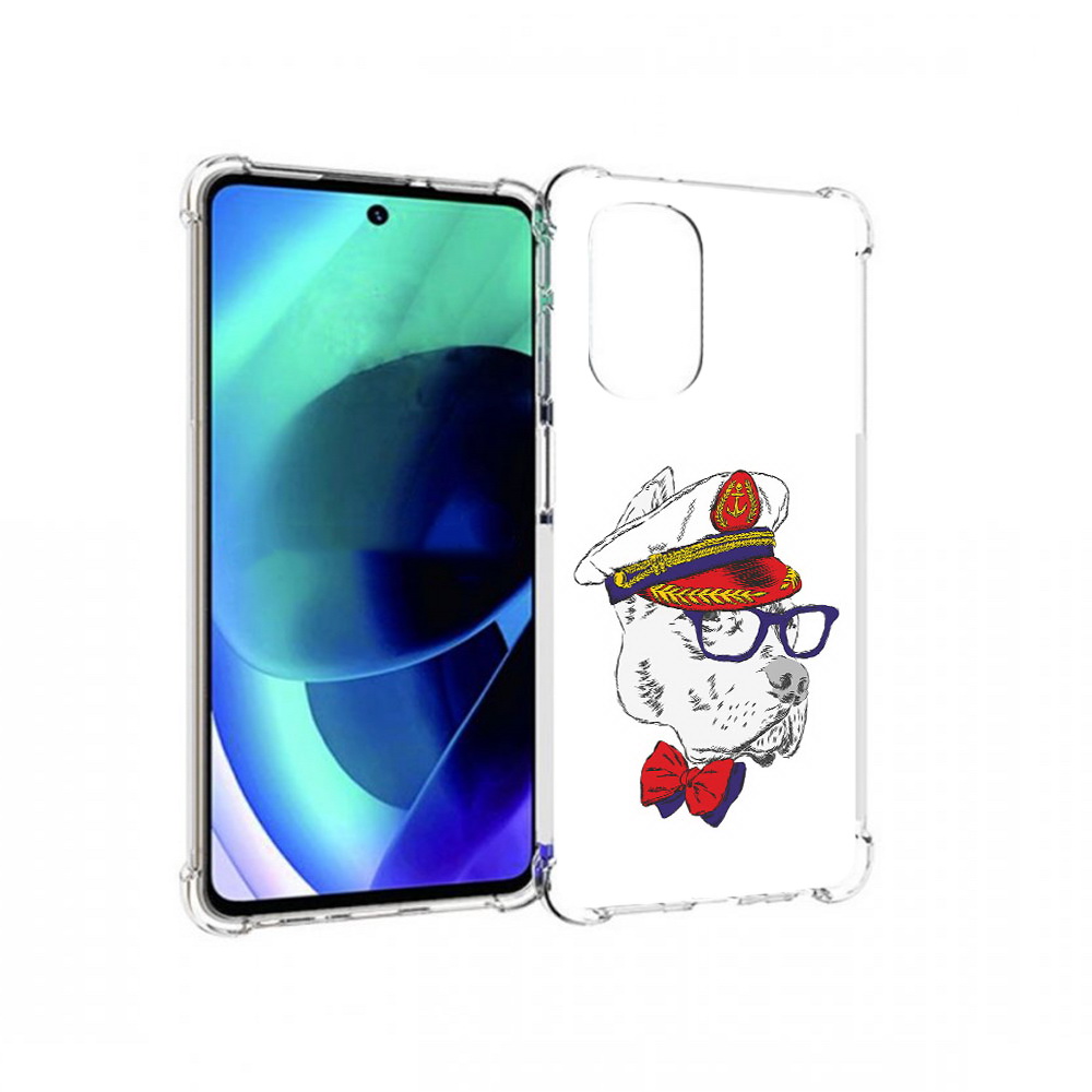 

Чехол MyPads Tocco для Motorola Moto G51 бульдог (PT227078.365.251), Прозрачный, Tocco