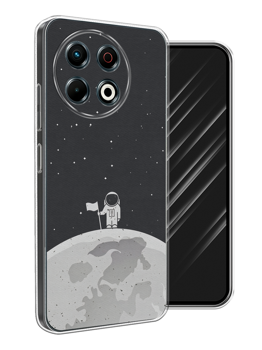 

Чехол Awog на Tecno Spark 30 Pro "Первый на Луне", Черный, 309850-1
