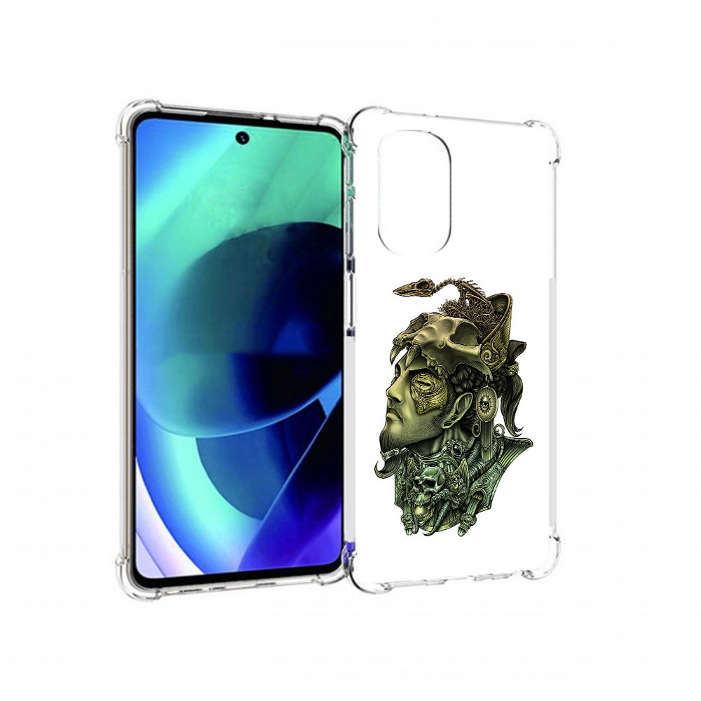 

Чехол MyPads Tocco для Motorola Moto G51 бронзовый воин (PT227078.365.248), Прозрачный, Tocco