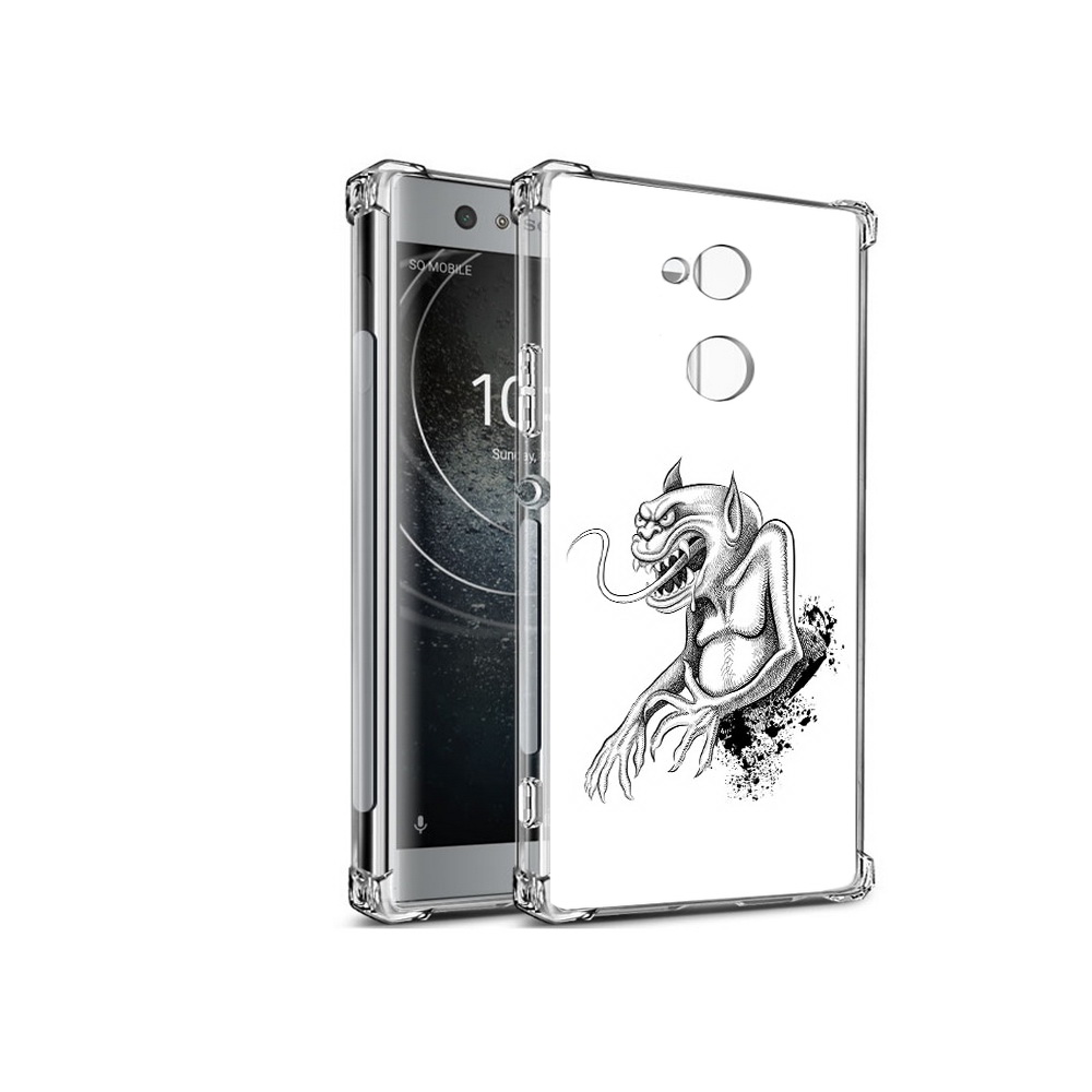 

Чехол MyPads Tocco для Sony Xperia XA2 чорт (PT99627.238.692), Прозрачный, Tocco